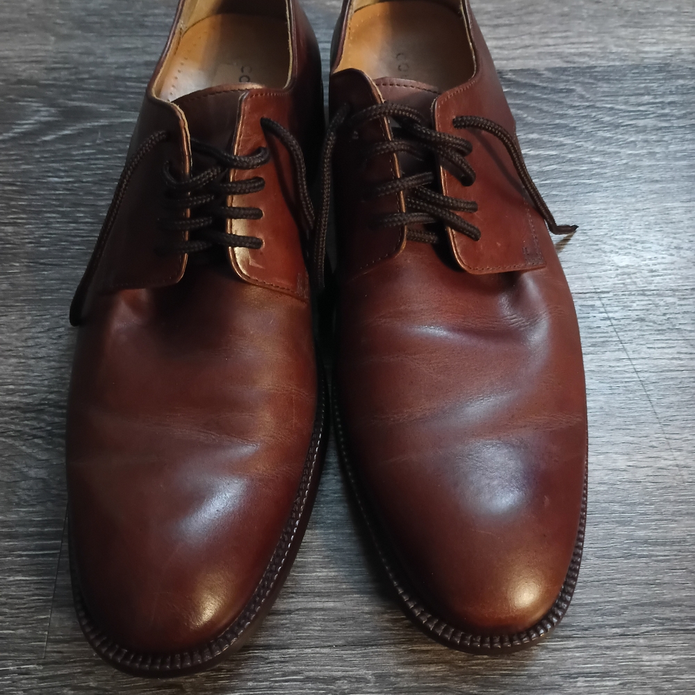 Cole Haan Men's Dark Brown Leather Derbys